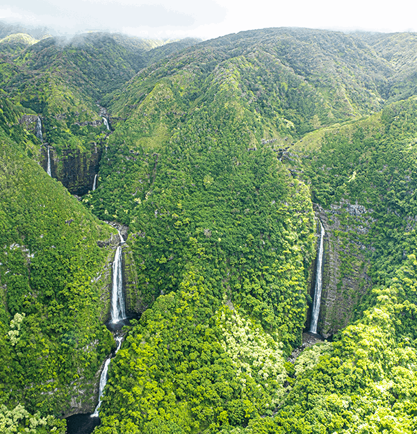 The Waterfalls of Halawa Valley on Molokai